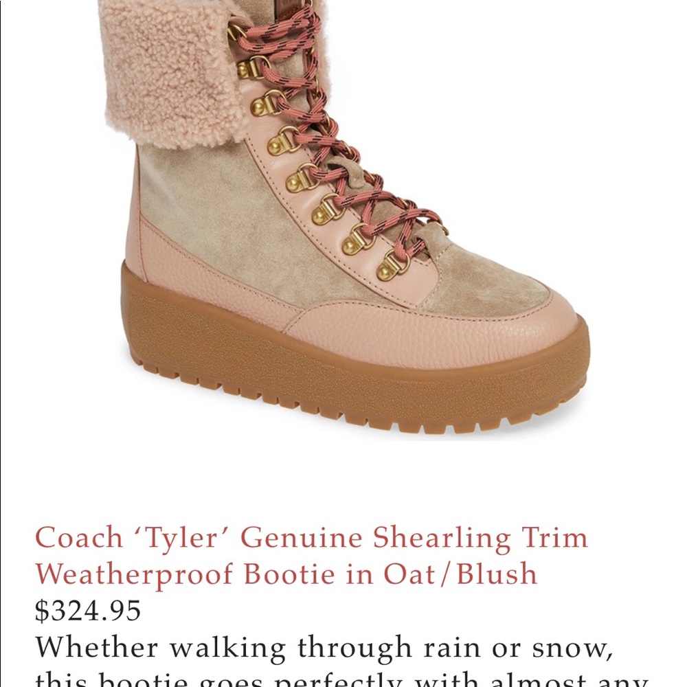 Genuine & Brand New Coach Waterproof Boots - Picture 1 of 4